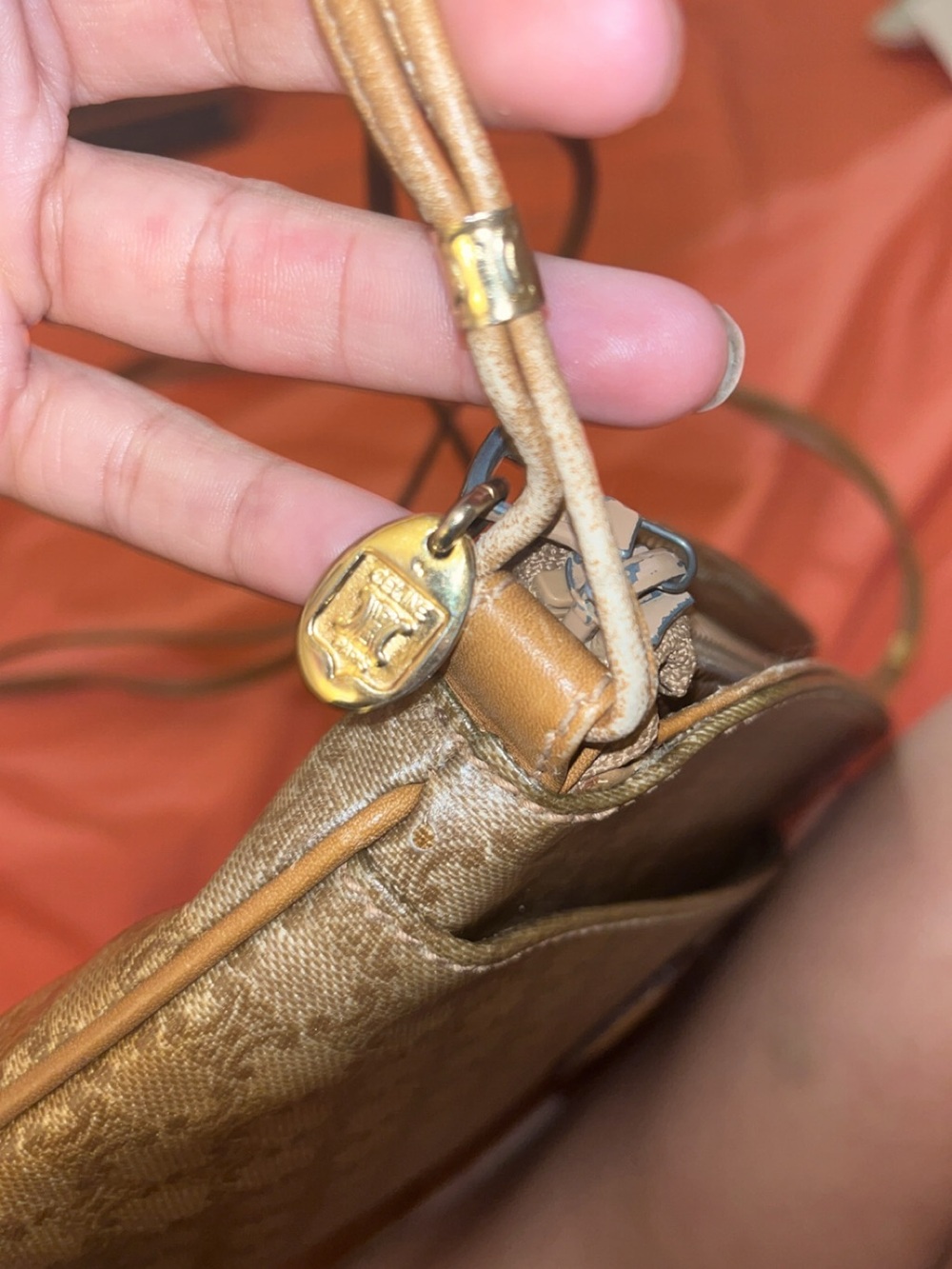 Vintage Celine Brown Monogram Crossbody Bag - Picture 4 of 12